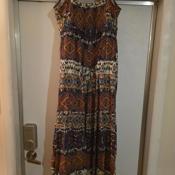 Gigio Boho Extreme Wide-Leg Printed Jumpsuit M - Picture 8 of 9